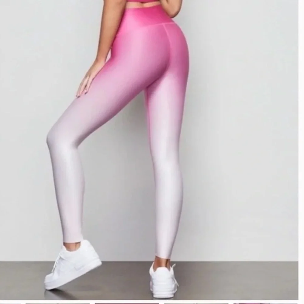 GOOD AMERICAN S Core Strength Pink Ombré leggings Leggings